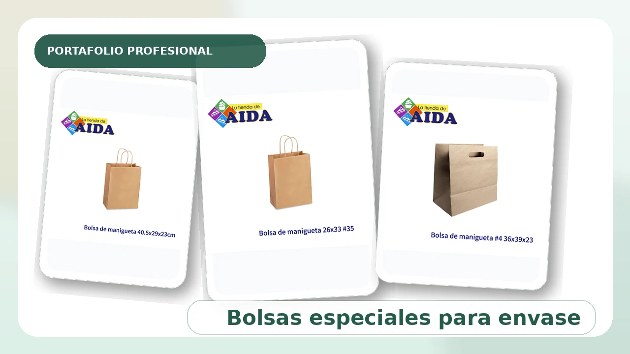 Bolsas especiales para envase