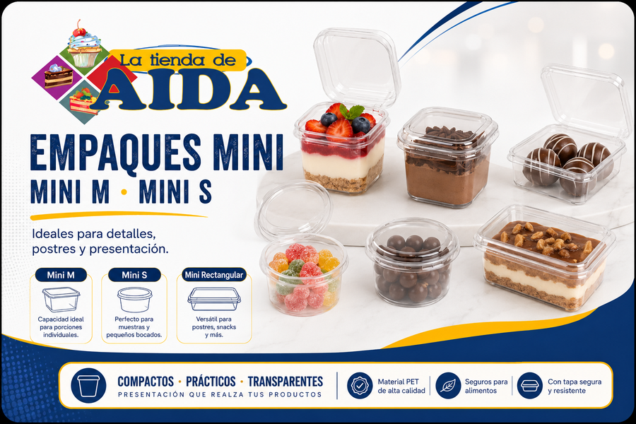 Empaques mini transparentes