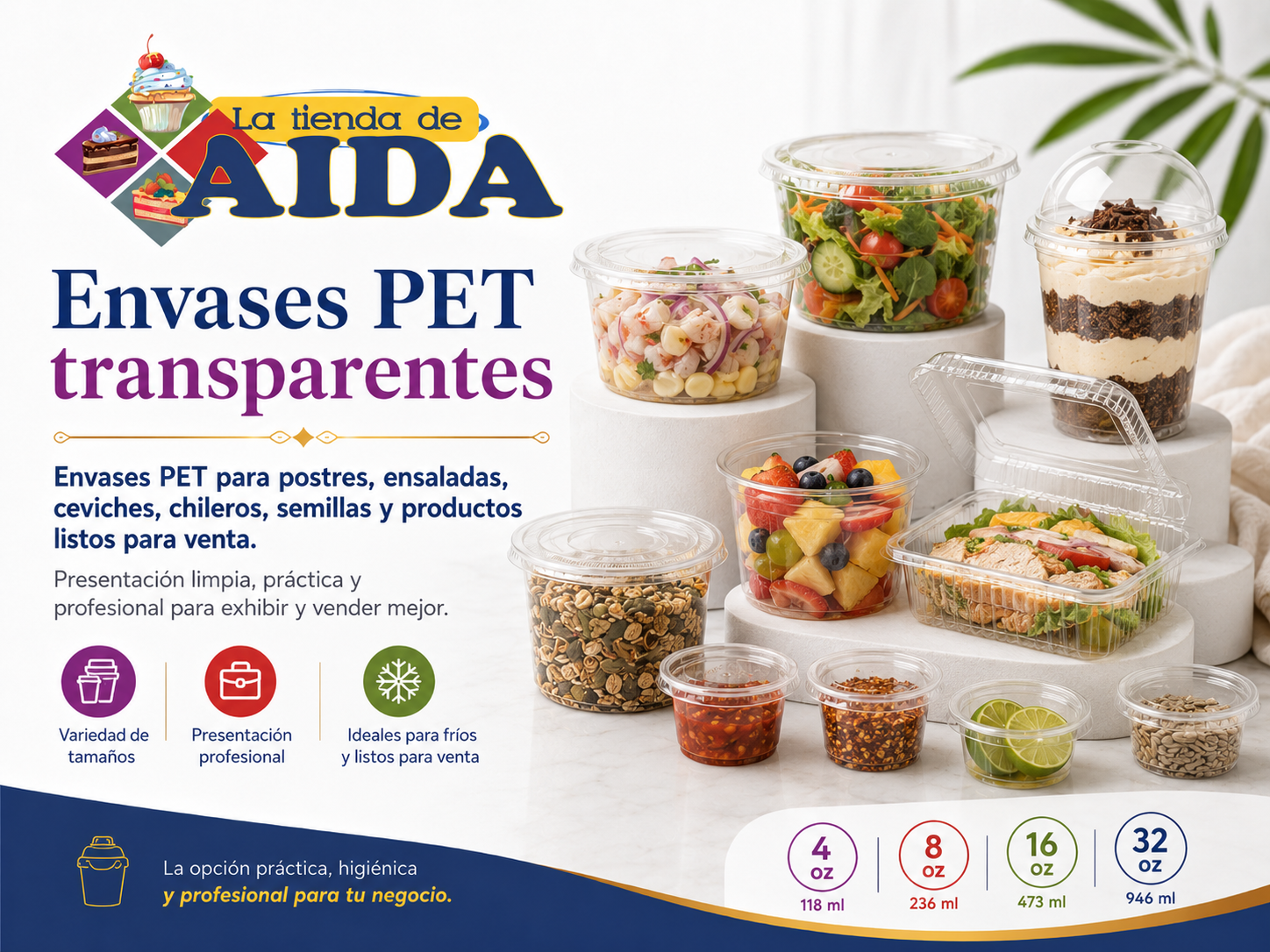 Envases PET transparentes