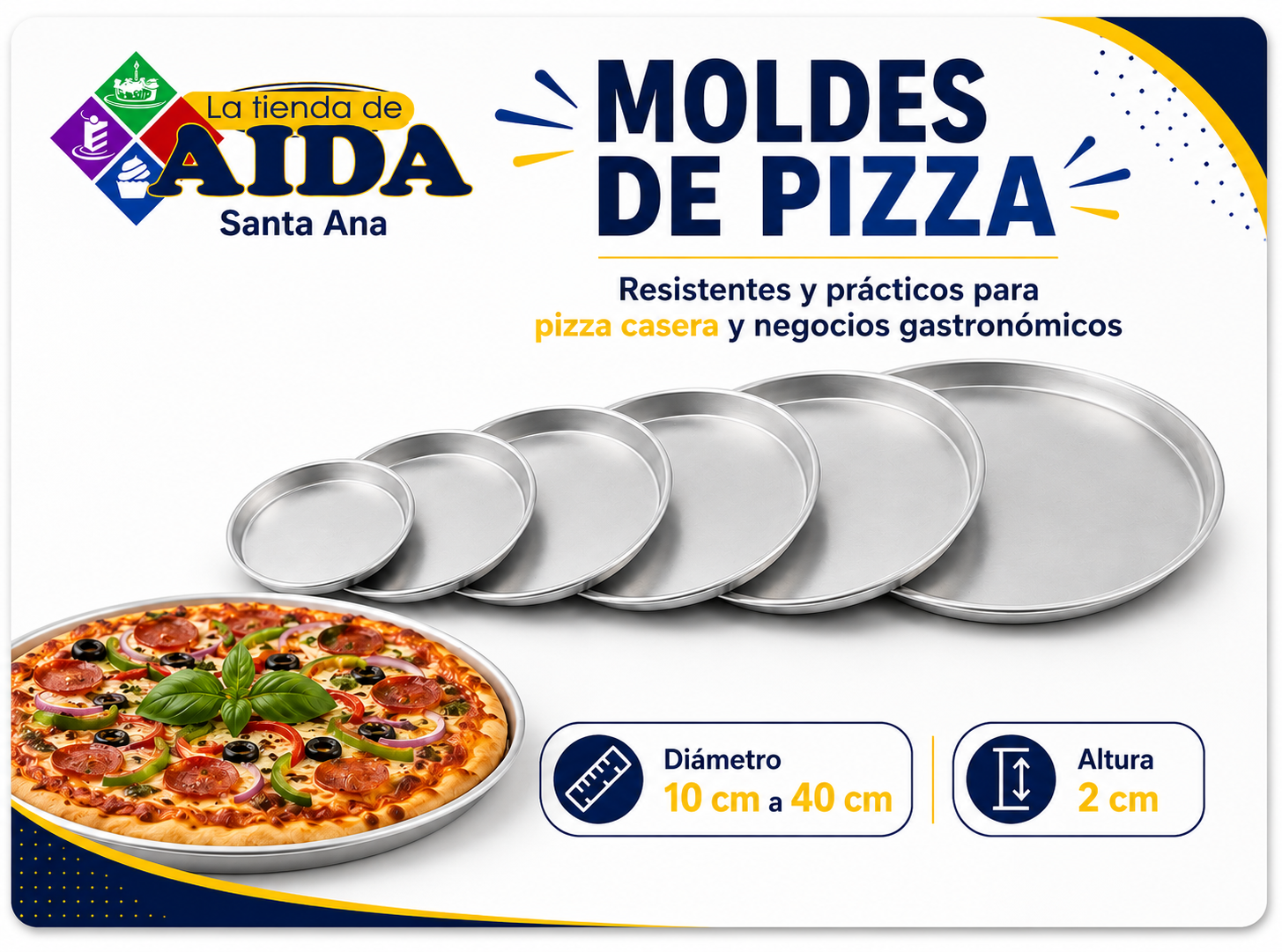 Moldes para pizza